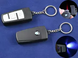 Запальничка-брелок ключ від авто BMW (Турбо полум'я, Ліхтарик) №4161-5