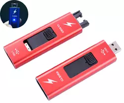 Електроімпульсна запальничка GLBIRD (USB) HL-139 Red