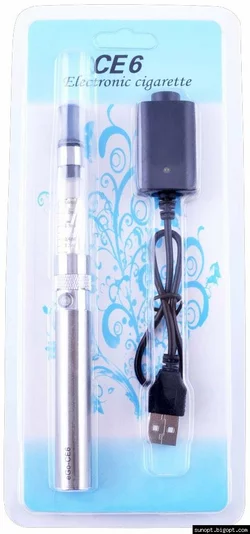 Электронная сигарета CE-6, 650 mAh (блистерная упаковка) №609-40 Silver