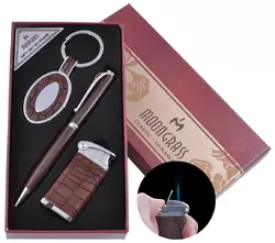 Брелок подарунковий набір, ручка, запальничка (Гостре полум'я) AL-011