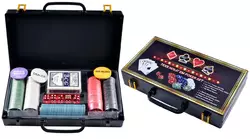 Набір для покеру в кейсі на 200 фішок з номіналом №200S-C