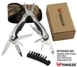 Багатофункціональний ніж (мультитул) з комплектом біт Traveler 16см (72шт/ящ) MT609ID-8G