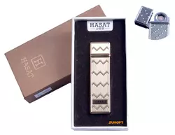 USB запальничка в подарунковій упаковці "Hasat" (Двостороння спіраль розжарювання) №4800-3