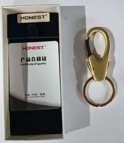 Брелок-карабін Honest (подарункова коробка) HL-275 Gold