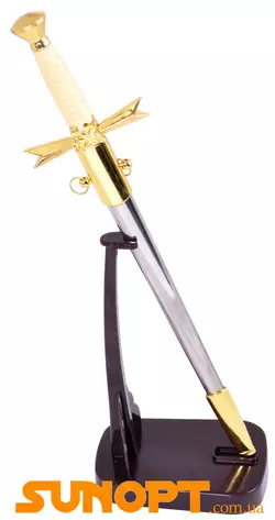 Сувенірна зброя на підставці Меч Хрестоносця №A-10