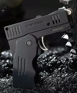 Запальничка Пістолет ???? (2 режими полум'я гостре + звичайне) Transformers Lighter Gun HL-500 Black