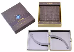 Портсигар в подарунковій упаковці GVIPAI (Шкіра, 20 шт) XT-4986-6