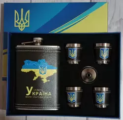Подарунковий набір Moongrass 6в1 'Україна ???????? ВОЛЯ ЗЛАГОДА ДОБРО' WKL-079