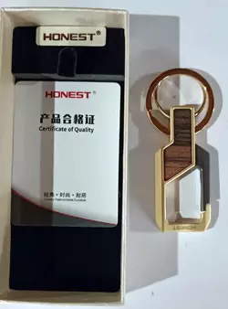 Брелок-карабін Honest (подарункова коробка) HL-277 -Gold