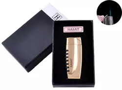 Запальничка в подарунковій коробці HASAT (Гостре полум'я) №4311 Gold