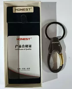 Брелок-карабін Honest (подарункова коробка) HL-275 Gray