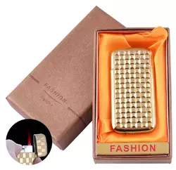 Запальничка в подарунковій коробці FASHION (Турбо полум'я) XT-72 Gold
