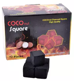 Вугілля кокосове для кальяну (72 куб) Coco Square