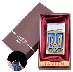 Запальничка в подарунковій коробці Україна (Гостре полум'я) UA-24 Gold