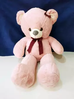 М'яка іграшка Ведмідь із бантиком (шкіра, 70 см) №698-1(1)