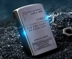 Запальничка бензинова ZORRO "FOR THE LIGHT OF YOUR LIFE" HL-283