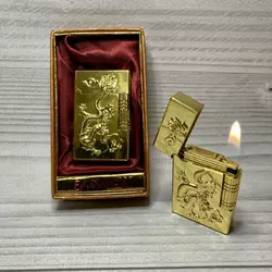 Запальничка подарункова 'Золотий Дракон' (Кремнієва) Fashion D21 Gold