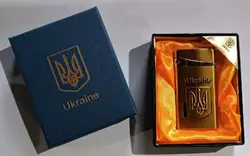 Запальничка в подарунковій упаковці Герб України ???????? (Гостре полум'я) HL-325-1-3