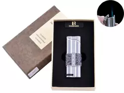Запальничка в подарунковій коробці FANGFANG (Гостре полум'я) №4297 Silver