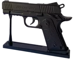 Запальничка пістолет OPS-TacticalAS (метал, пересмикується затвор,17см) D4