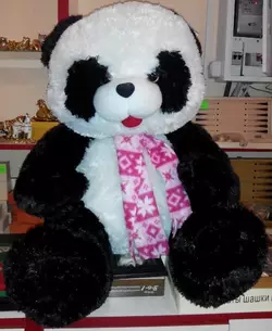 М'яка іграшка Панда з шарфом (не набита) 62см №2154-62
