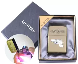 Запальничка в подарунковій упаковці Пістолет (Гостре полум'я) XT-4646-2