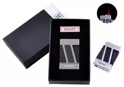 Запальничка в подарунковій коробці HASAT (Турбо полум'я) №4315 Black