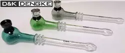 Скляна курильна трубка D&K (18,5см) сітки DK-8448-A