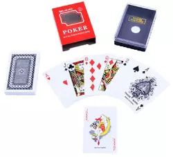 Пластикові картки poker ???? (54 шт) №395-3 Синя сорочка