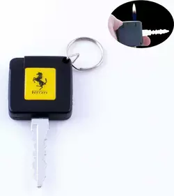 Запальничка кишенькова ключ авто Ferrari (звичайне полум'я) №2088-4