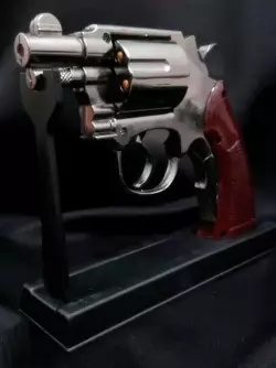 Газова запальничка Револьвер Smith & Wesson M10 (Турбо полум'я ????) ⚠️ Уцінка ⚠️ 1020