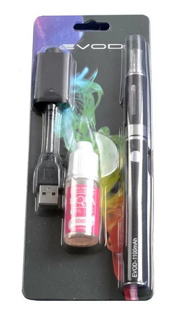 Электронная сигарета EVOD MT3, 1100 mAh + жидкость (блистерная упаковка) №609-43 black