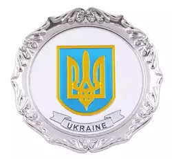 Магніт Герб Ukraine Блюдце UK-112F