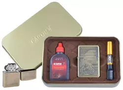 Запальничка бензинова в подарунковій коробці (Балончик бензину/Мундштук) Гонки XT-4931-2