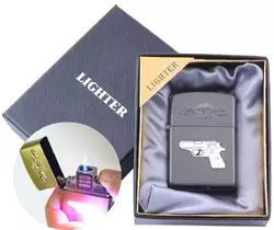 Запальничка в подарунковій упаковці Пістолет (Гостре полум'я) XT-4646-3