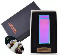 Електроімпульсна запальничка в подарунковій упаковці (Подвійна блискавка, USB) HL-31-1