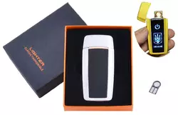 USB запальничка в подарунковій упаковці Україна (Спіраль розжарювання) HL-56 White