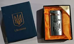 Запальничка в подарунковій упаковці Герб України ???????? (Гостре полум'я) HL-325-1-1