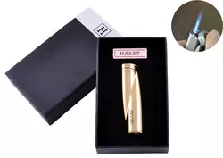 Запальничка в подарунковій коробці HASAT (Гостре полум'я) №4313 Gold