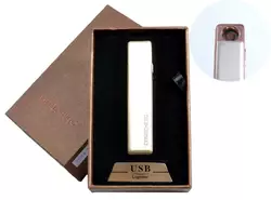 USB запальничка в подарунковій упаковці (спіраль розжарювання, жовтий) №4822-5