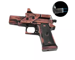 Запальничка газова пістолет Deshan (подвійне турбо полум'я????????) XT-4048