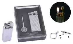 Запальничка кремнієва подарункова YIBAO №1428 Silver