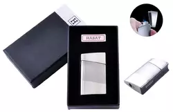 Запальничка в подарунковій коробці HASAT (Турбо полум'я) №4317 Silver