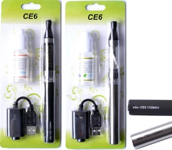 Электронная сигарета + жидкость CE6 1100мАч (блистерная упаковка) EC-007-1