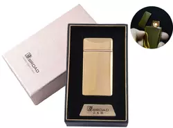 USB запальничка в подарунковій упаковці "Broad" (Двостороння спіраль розжарювання) №4851 Gold