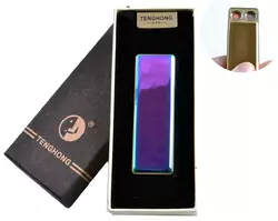 USB запальничка в подарунковій упаковці (Дві спіралі розжарювання) №4863 Хамелеон