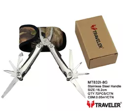 Багатофункціональний ніж (мультитул) Traveler 16,2см (72шт/ящ) MT832I-8G Black