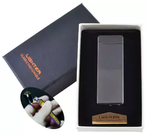 Електроімпульсна запальничка в подарунковій упаковці (Подвійна блискавка, USB) HL-31-3