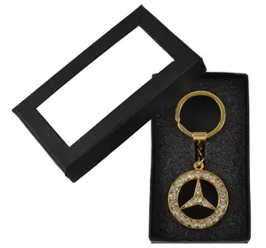Брелок у подарунковій упаковці зі стразами Mercedes-Benz №22-4