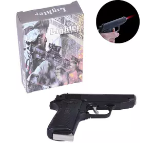 Газова запальничка з ножем Пістолет Walther PPK (Турбо полум'я????) XT-4967 Black